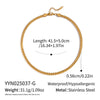 Wholesale Women's Geometric Stacked Chain Necklace Handmade Stainless Steel With 18K Real Gold Pvd Furnace Vacuum Plating
