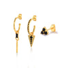 Wholesale Women's Geometric Stacking Earrings Copper 925 Silver Electroplated
