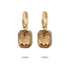 Wholesale Women's Geometric Stainless Steel And 18K Gold Electroplated Earrings