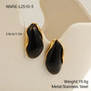 Wholesale Women's Geometric Stainless Steel And Resin Electroplated Earrings