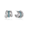 Wholesale Women's Geometric Stainless Steel And Titanium Steel Earrings With Pvd Furnace Vacuum Real Gold Plating