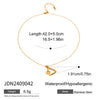 Wholesale Women's Geometric Stainless Steel And Titanium Steel Electroplated Jewelry Necklace Bracelet Ring