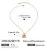 Wholesale Women's Geometric Stainless Steel And Titanium Steel Electroplated Love Cross Pendant Necklace