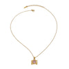 Wholesale Women's Geometric Stainless Steel And Titanium Steel Electroplated Love Cross Pendant Necklace