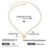 Wholesale Women's Geometric Stainless Steel And Titanium Steel Electroplated Necklace Jewelry
