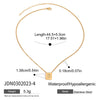 Wholesale Women's Geometric Stainless Steel And Titanium Steel Electroplated Necklace Jewelry