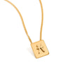 Wholesale Women's Geometric Stainless Steel And Titanium Steel Electroplated Necklace Jewelry