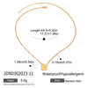 Wholesale Women's Geometric Stainless Steel And Titanium Steel Electroplated Necklace Jewelry