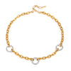 Wholesale Women's Geometric Stainless Steel And Titanium Steel Electroplated Necklace Jewelry