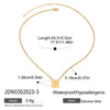 Wholesale Women's Geometric Stainless Steel And Titanium Steel Electroplated Necklace Jewelry