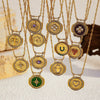Wholesale Women's Geometric Stainless Steel And Titanium Steel Electroplated Oshaped Chain Necklace