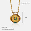 Wholesale Women's Geometric Stainless Steel And Titanium Steel Electroplated Oshaped Chain Necklace