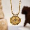 Wholesale Women's Geometric Stainless Steel And Titanium Steel Electroplated Oshaped Chain Necklace