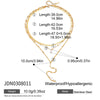 Wholesale Women's Geometric Stainless Steel And Titanium Steel Electroplated Threelayer Stacked Necklace