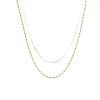Wholesale Women's Geometric Stainless Steel And Titanium Steel 18K Gold Plated Multilayer Necklace