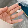 Wholesale Women's Geometric Stainless Steel And Titanium Steel 18K Gold Plated Multilayer Necklace