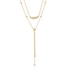 Wholesale Women's Geometric Stainless Steel And Titanium Steel Necklace With Pvd Furnace Vacuum Real Gold Plating