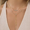 Wholesale Women's Geometric Stainless Steel And Titanium Steel Necklace With Pvd Furnace Vacuum Real Gold Plating