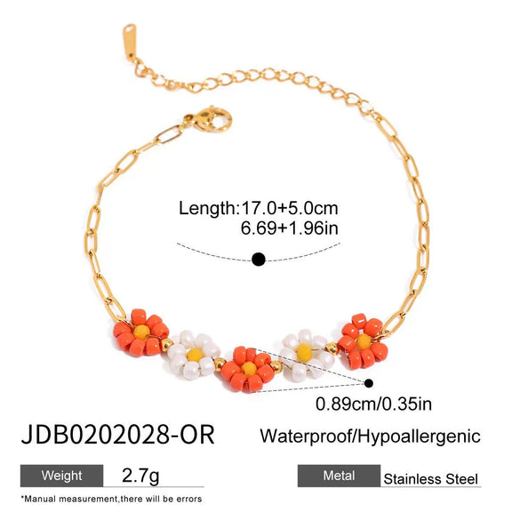 Wholesale Women's Geometric Stainless Steel And Titanium Steel Plants Flowers Pendant Necklace With Electroplating