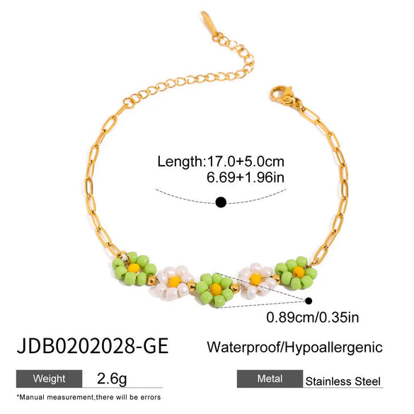 Wholesale Women's Geometric Stainless Steel And Titanium Steel Plants Flowers Pendant Necklace With Electroplating