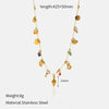 Wholesale Women's Geometric Stainless Steel And Titanium Steel Real Gold Plated Rope Chain Necklace With Ins Style And Minimalist Design