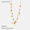Wholesale Women's Geometric Stainless Steel And Titanium Steel Real Gold Plated Rope Chain Necklace With Ins Style And Minimalist Design