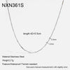 Wholesale Women's Geometric Stainless Steel Bead Chain Necklace With Pvd Furnace Vacuum Real Gold Plating