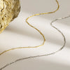 Wholesale Women's Geometric Stainless Steel Bead Chain Necklace With Pvd Furnace Vacuum Real Gold Plating