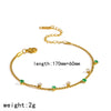 Wholesale Women's Geometric Stainless Steel Bracelet With Real Gold Plating Light Luxury Style