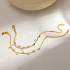 Wholesale Women's Geometric Stainless Steel Bracelet With Real Gold Plating Light Luxury Style