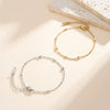 Wholesale Women's Geometric Stainless Steel Bracelet With Vacuum Plating And Original Design