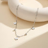 Wholesale Women's Geometric Stainless Steel Butterfly Necklace With Electroplating And Calendering Chain