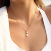 Wholesale Women's Geometric Stainless Steel Clavicle Necklace With Vacuum Real Gold Plating