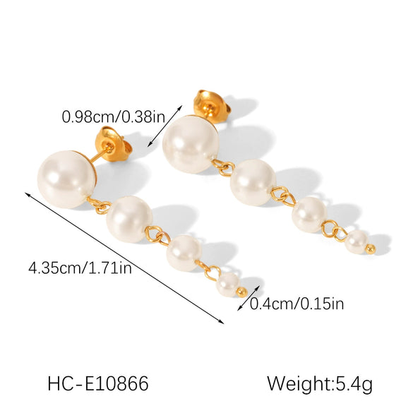 Wholesale Women's Geometric Stainless Steel Earrings With Electroplating In Ins Minimalist Style