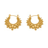 Wholesale Women's Geometric Stainless Steel Earrings With 18K Gold Plating And Zircon Inlay