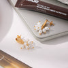 Wholesale Women's Geometric Stainless Steel Earrings With Pvd Furnace Vacuum Real Gold Plating