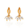 Wholesale Women's Geometric Stainless Steel Earrings With Pvd Furnace Vacuum Real Gold Plating