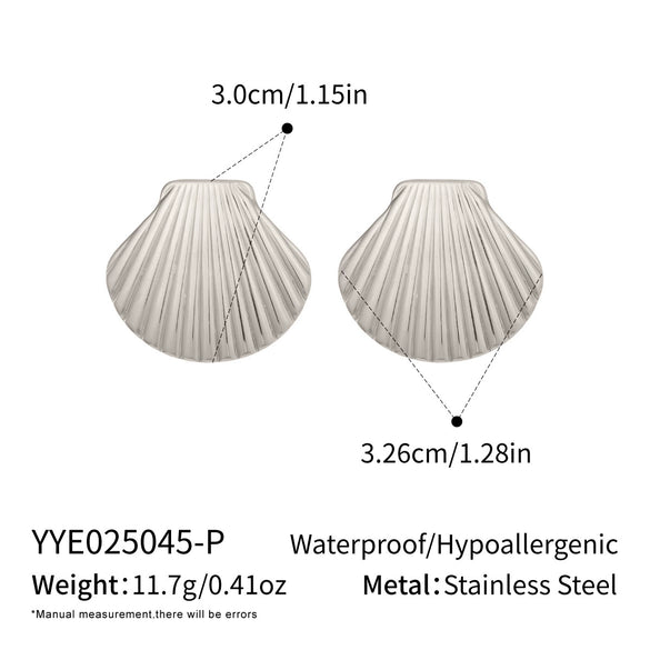 Wholesale Women's Geometric Stainless Steel Earrings With Vacuum Real Gold Plating In Pvd Furnace Literary Minimalist Style
