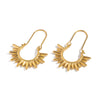 Wholesale Women's Geometric Stainless Steel Earrings With Vacuum Real Gold Plating In Pvd Furnace