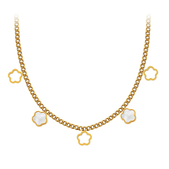 Wholesale Women's Geometric Stainless Steel Electroplated Accessories Set Of Bracelets Necklaces And Earrings