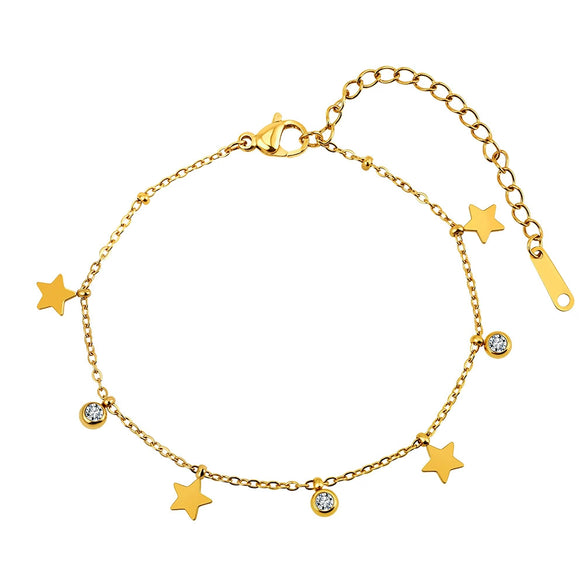 Wholesale Women's Geometric Stainless Steel Electroplated Accessories Set Of Bracelets Necklaces And Earrings
