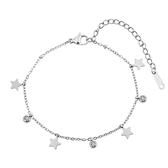 Wholesale Women's Geometric Stainless Steel Electroplated Accessories Set Of Bracelets Necklaces And Earrings