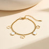 Wholesale Women's Geometric Stainless Steel Electroplated Accessories Set Of Bracelets Necklaces And Earrings