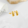 Wholesale Women's Geometric Stainless Steel Electroplated And High Polished Water Drop Earrings