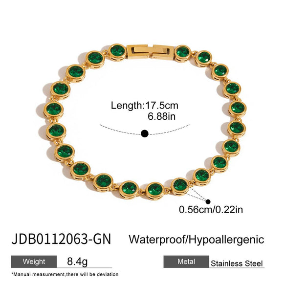 Wholesale Women's Geometric Stainless Steel Electroplated Bracelet And Ring Jewelry