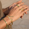 Wholesale Women's Geometric Stainless Steel Electroplated Bracelet And Ring Jewelry