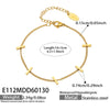 Wholesale Women's Geometric Stainless Steel Electroplated Bracelet In French Minimalist Style