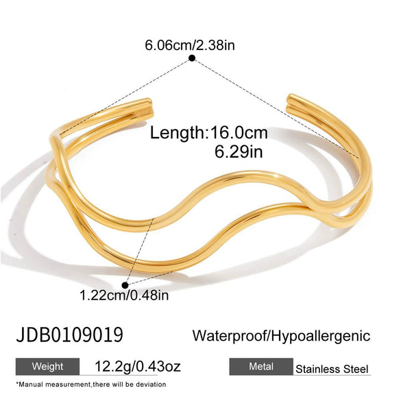 Wholesale Women's Geometric Stainless Steel Electroplated Bracelet Jewelry