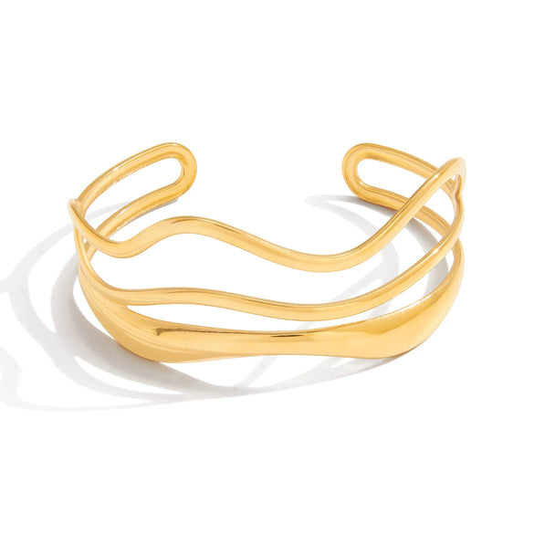 Wholesale Women's Geometric Stainless Steel Electroplated Bracelet Jewelry