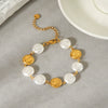 Wholesale Women's Geometric Stainless Steel Electroplated Bracelet Jewelry